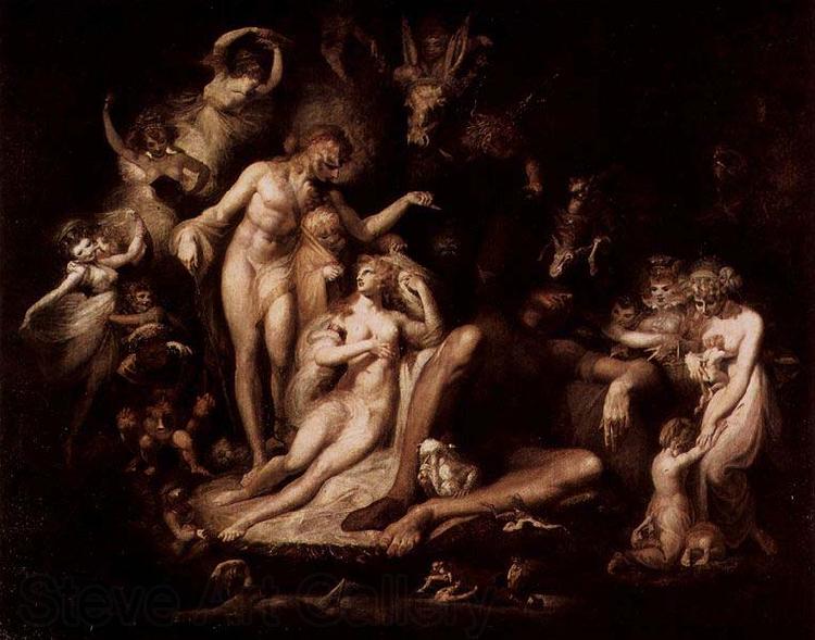 Johann Heinrich Fuseli The Awakening of the Fairy Queen Titania Spain oil painting art